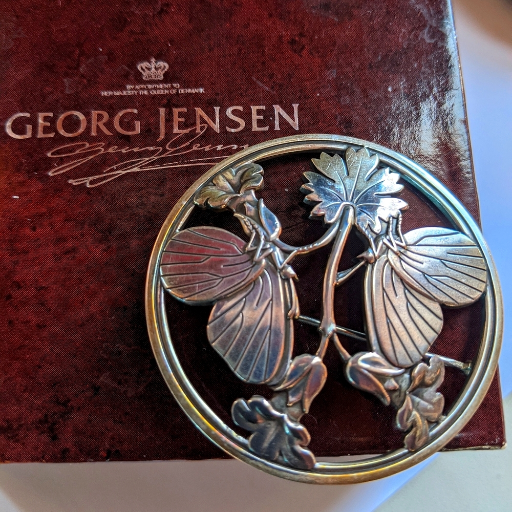 Georg Jensen sterling silver pin